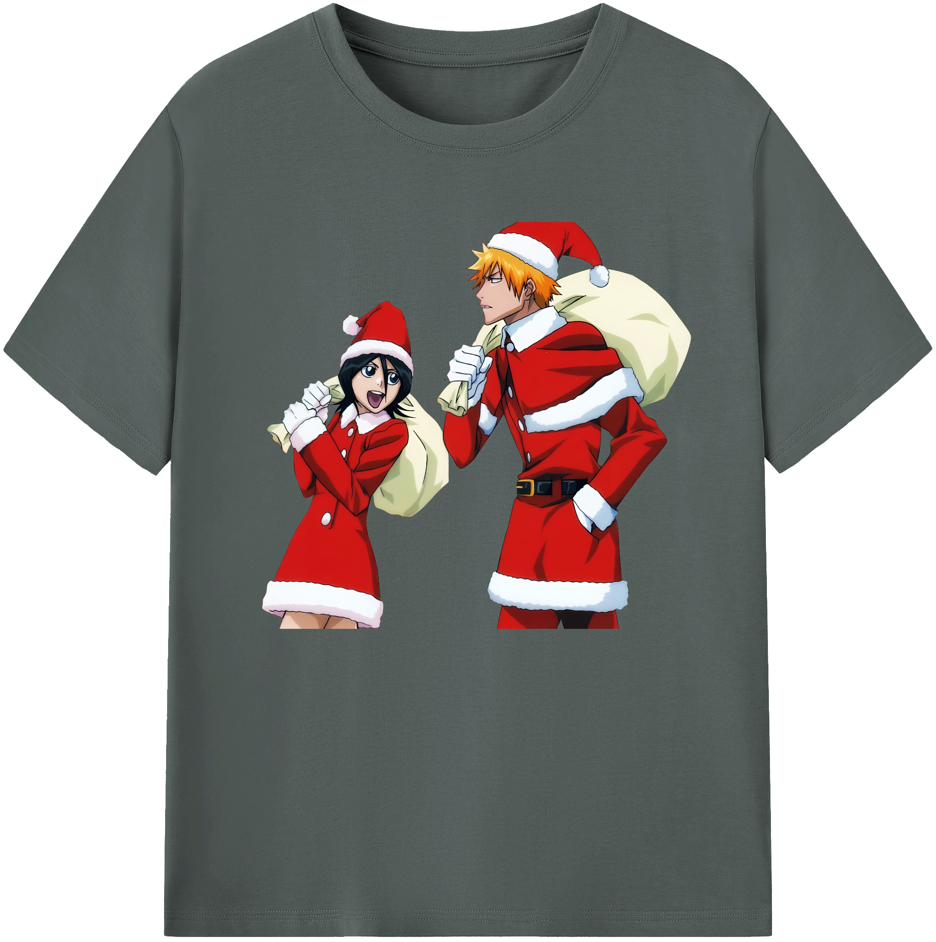 （画像用） ブリーチ 朽木ルキア BLEACH Kuchiki Rukia 綿100％ メンズ半袖Tシャツ｜肌触りやわらか＆通気性